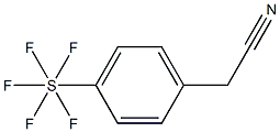 4-(Pentafluorothio)phenylacetonitrile, 97% Structure