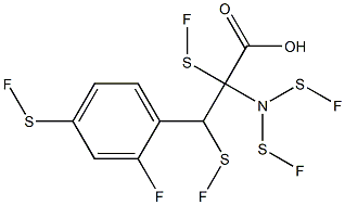 2-Fluoro-4-pentafluorothio-DL-phenylalanine, 97% Struktur