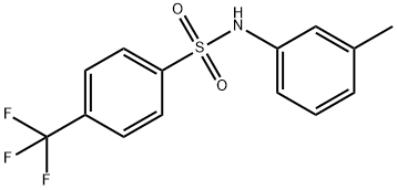 N-(3-Methylphenyl)-4-(trifluoroMethyl)benzenesulfonaMide, 97% 化学構造式