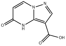 5-オキソ-4,5-ジヒドロピラゾロ[1,5-A]ピリミジン-3-カルボン酸 化学構造式