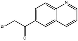 2-溴-1-喹啉-6-基-乙酮, 97596-07-1, 结构式