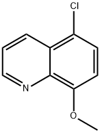 5-Chloro-8-Methoxy-quinoline 化学構造式
