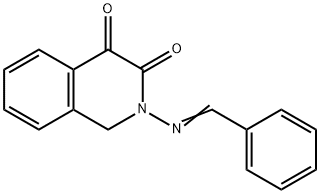 (E)-2-(benzylideneaMino)-1,2-dihydroisoquinoline-3,4-dione Struktur