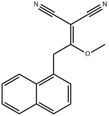 2-(1-METHOXY-2-(NAPHTHALEN-1-YL)ETHYLIDENE)MALONONITRILE 结构式