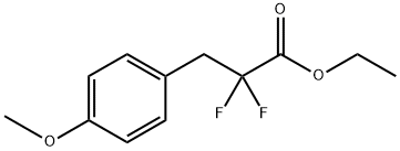 ETHYL 2,2-DIFLUORO-3-(4-METHOXYPHENYL)PROPANOATE Struktur
