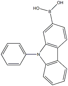 n-phenyl-9h-carbazol-2-yl boronic acid,,结构式