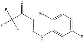 (E)-4-(2-broMo-5-fluorophenylaMino)-1,1,1-trifluorobut-3-en-2-one|
