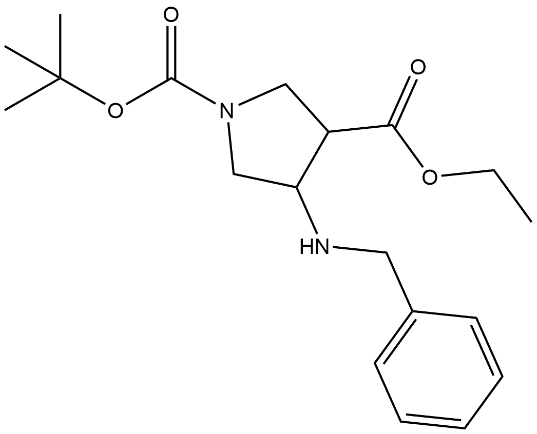 1-tert-butyl 3-ethyl 4-(benzylaMino)-1H-pyrrole-1,3(2H,5H)-dicarboxylate Structure
