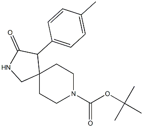 tert-butyl 3-oxo-4-p-tolyl-2,8-diazaspiro[4.5]decane-8-carboxylate Structure