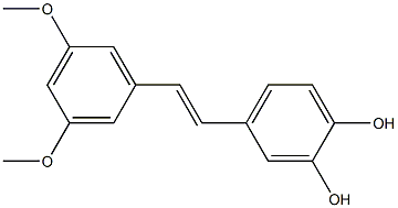 (E)-4-(3,5-diMethoxystyryl)benzene-1,2-diol Structure