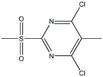 2-Methylsulfonyl-4,6-dichloro-5-MethylpyriMidine Struktur