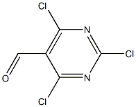2,4,6-三氯嘧啶-5-甲醛,,结构式