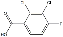 2,3-二氯-4-氟苯甲酸, , 结构式