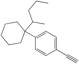 4-(TRANS-4-PENTYL CYCLOHEXYL) PHENYLACETYLENE Struktur