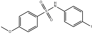 N-(4-碘苯)-4-甲氧基苯磺酰胺,314054-03-0,结构式