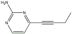 4-(but-1-ynyl)pyrimidin-2-amine Structure