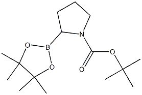 tert-Butyl 2-(4,4,5,5-tetramethyl-1,3,2-dioxaborolan-2-yl)pyrrolidine-1-carboxylate Structure