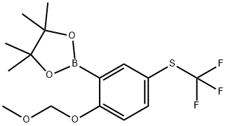 2-(Methoxymethoxy)-5-(trifluoromethylthio)phenylboronic acid, pinacol ester Struktur