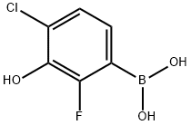 4-氯-2-氟-3-羟基苯硼酸, 1451393-13-7, 结构式