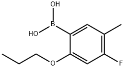 4-Fluoro-5-methyl-2-propoxyphenylboronic acid Structure