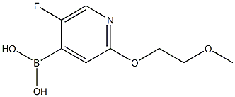 5-Fluoro-2-(2-methoxyethoxy)pyridine-4-boronic acid Struktur