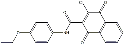  3-Chloro-N-(4-ethoxyphenyl)-1,4-dioxo-1,4-dihydronaphthalene-2-carboxamide