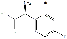 L-2-(o-BroMo-p-fluorophenyl)glycine Struktur