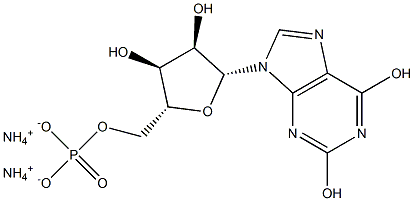 XANTHOSINE-5'-MONOPHOSPHATE, AMMONIUM SALT Struktur