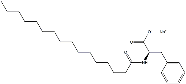 N-十六酰基-D-苯丙氨酸-钠盐,,结构式