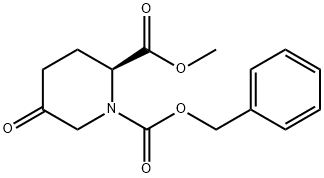 (S)-1-Cbz-5-oxo-piperidine-2-carboxylic acid Methyl ester 结构式