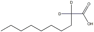 Decanoic acid-2,2-D2 Structure