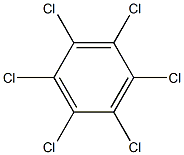 Hexachlorobenzene 100 μg/mL in Methylene chloride,,结构式