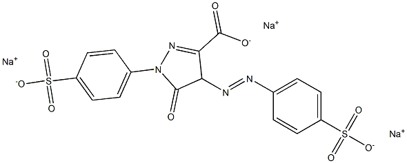 Tartrazine 0.5 mg/mL in Water Struktur