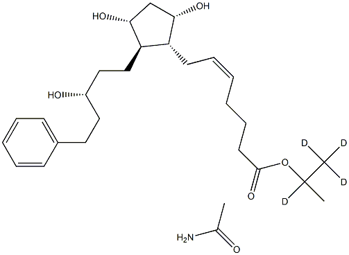 Latanoprost ethyl amide-d4 Struktur