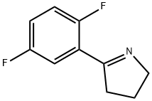 5-(2,5-difluorophenyl)-3,4-dihydro-2H-pyrrole Struktur