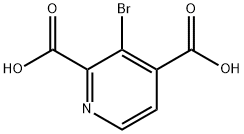 3-溴2,4-吡啶二羧酸, 1222184-73-7, 结构式