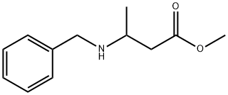 3-苄胺基丁酸甲酯 结构式