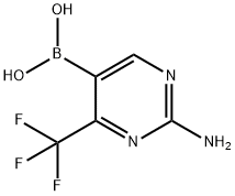 2-氨基-4-(三氟甲基)嘧啶-5-基硼酸, 1045861-30-0, 结构式