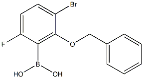 6-Benzyloxy-5-BroMo-2-fluorophenylboronicacid Structure