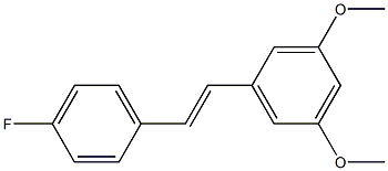 1-[2-(4-Fluoro-phenyl)-vinyl]-3,5-diMethoxy-benzene Struktur