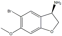 3-BenzofuranaMine, 5-broMo-2,3-dihydro-6-Methoxy-, (3R)-