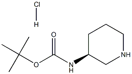 (S)-3-(Boc-aMino)piperidine hydrochloride Structure