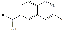 3-chloroisoquinolin-6-yl-6-boronic acid 化学構造式