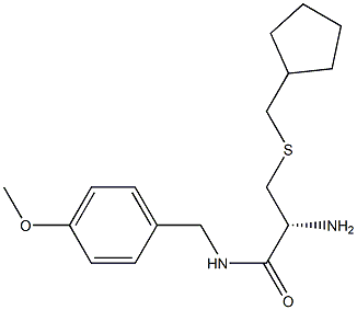 (R)-2-aMino-3-(cyclopentylMethylthio)-N-(4-Methoxybenzyl)propanaMide Struktur