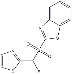 2-[fluoro(thiazol-2-yl)MethylSulfonyl]benzo[d]thiazole Structure