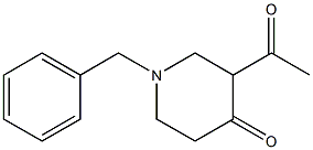 3-Acetyl-1-benzyl-piperidin-4-one 化学構造式