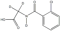 o-Chlorohippuric Acid-d3 Structure
