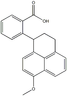 2-(2,3-Dihydro-7-Methoxy-1H-phenalen-1-yl)-benzoic Acid Structure