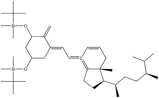  ((1R,3S,E)-5-((E)-2-((1R,3aS,7aR)-1-((2R,5S)-5,6-diMethylheptan-2-yl)-7a-Methyldihydro-1H-inden-4(2H,5H,6H,7H,7aH)-ylidene)ethylidene)-4-Methylenecyclohexane-1,3-diyl)bis(oxy)bis(tert-butyldiMethylsilane)