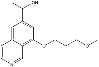 1-(8-(3-Methoxypropoxy)isoquinolin-6-yl)ethanol, 1415559-74-8, 结构式